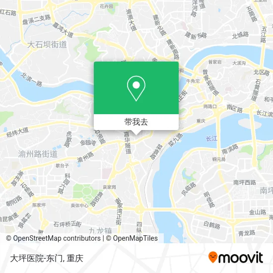 大坪医院-东门地图