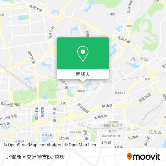 北部新区交巡警支队地图
