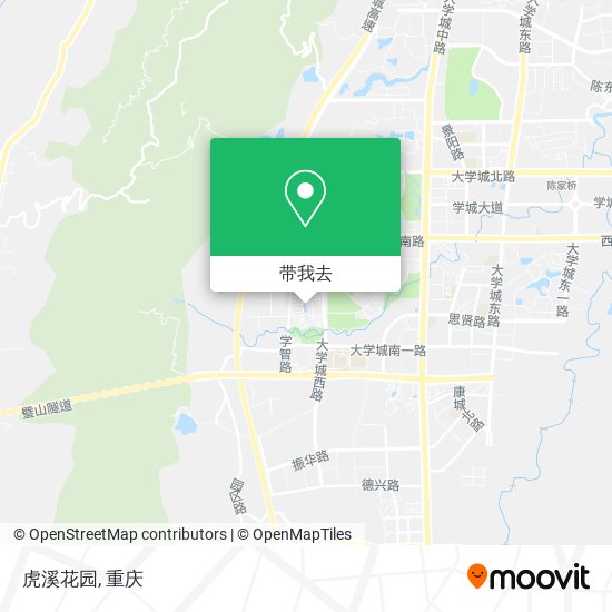虎溪花园地图