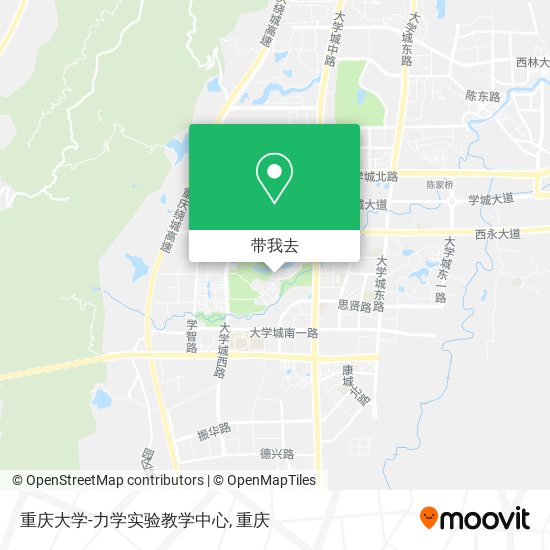 重庆大学-力学实验教学中心地图
