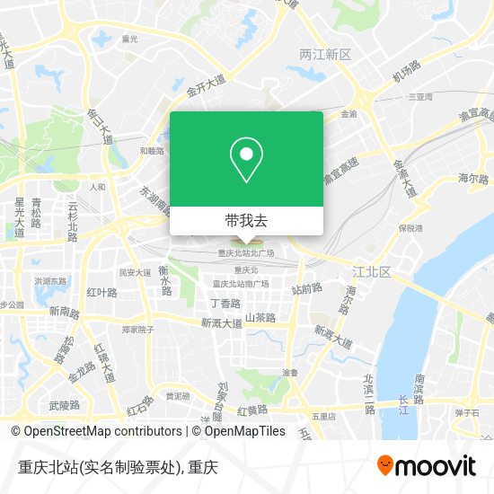 重庆北站(实名制验票处)地图