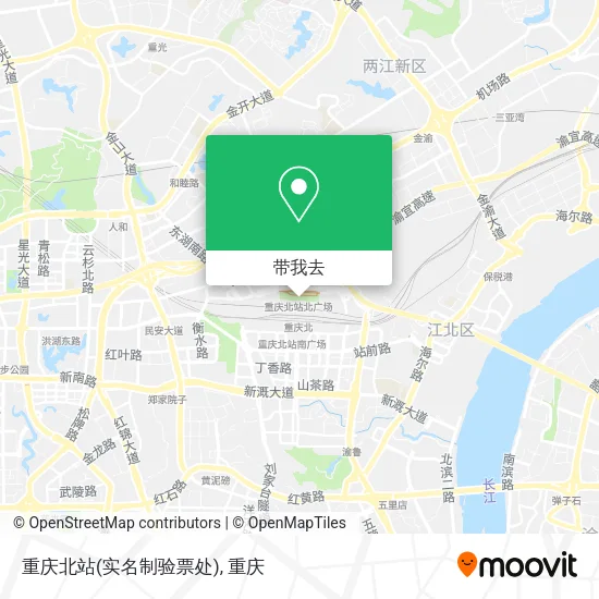 重庆北站(实名制验票处)地图