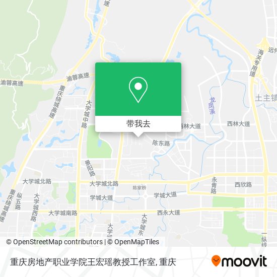 重庆房地产职业学院王宏瑶教授工作室地图