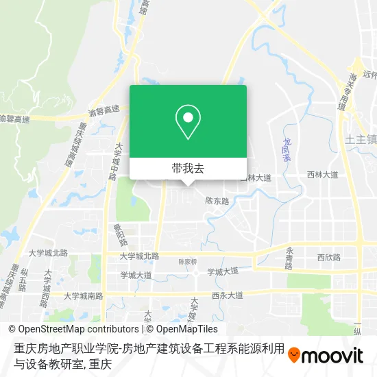 重庆房地产职业学院-房地产建筑设备工程系能源利用与设备教研室地图