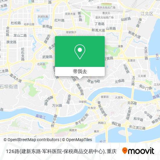 126路(建新东路·军科医院-保税商品交易中心)地图