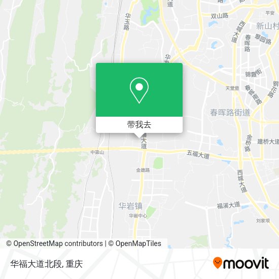 华福大道北段地图