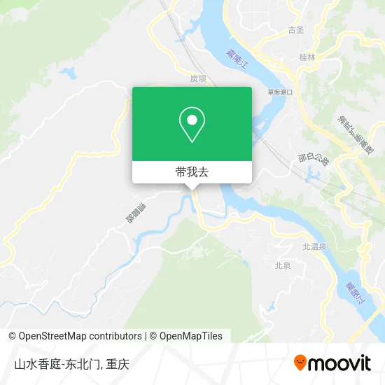 山水香庭-东北门地图