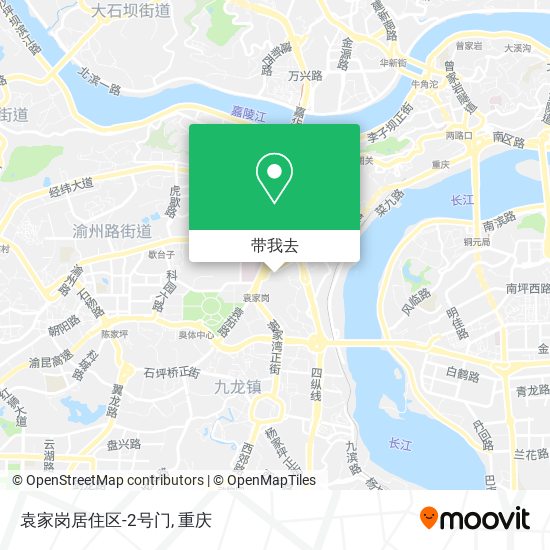 袁家岗居住区-2号门地图