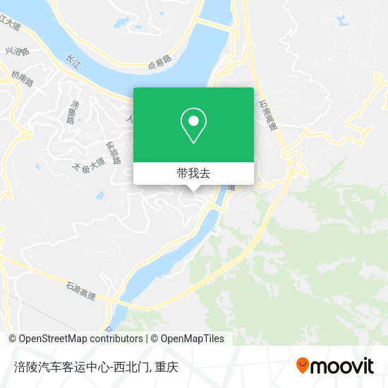 涪陵汽车客运中心-西北门地图