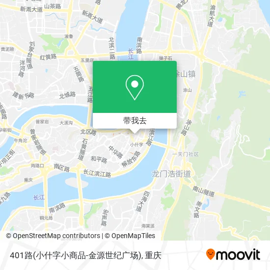 401路(小什字小商品-金源世纪广场)地图