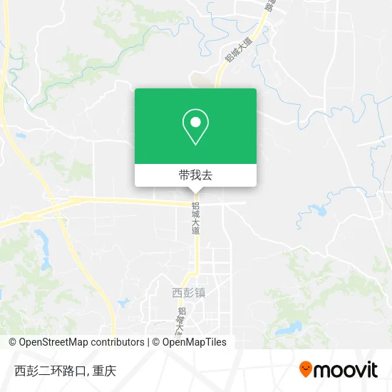 西彭二环路口地图