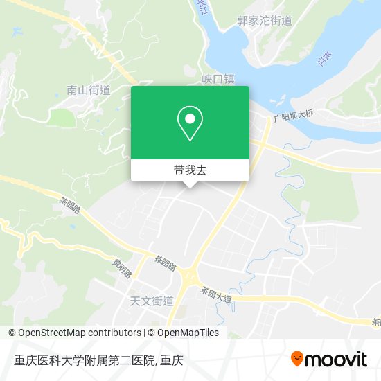 重庆医科大学附属第二医院地图