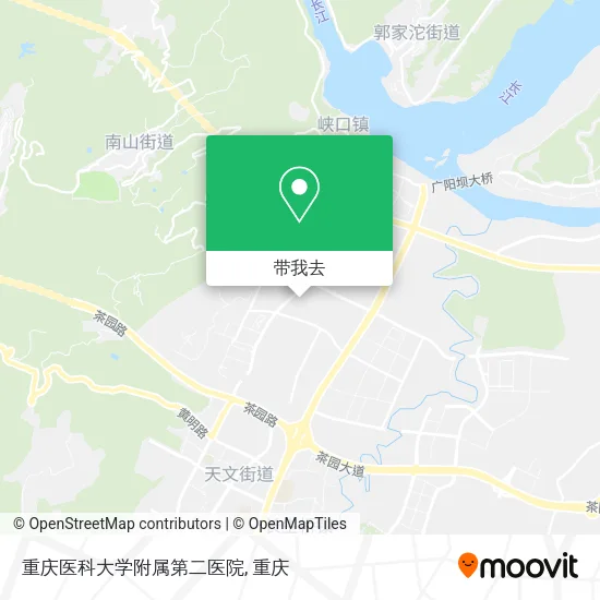 重庆医科大学附属第二医院地图