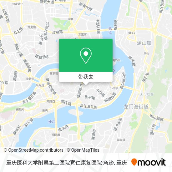 重庆医科大学附属第二医院宽仁康复医院-急诊地图
