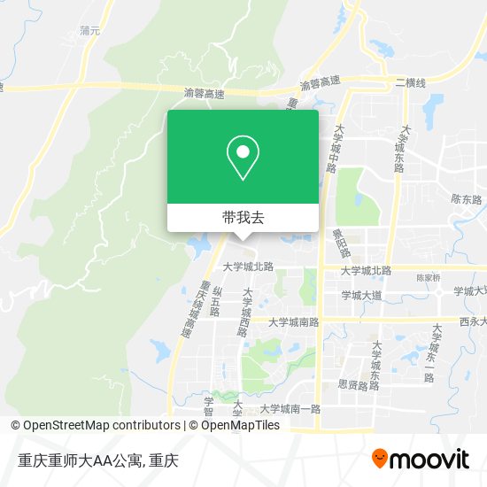 重庆重师大AA公寓地图