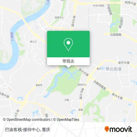 巴渝客栈-接待中心地图