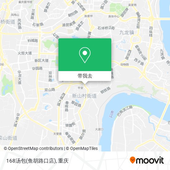168汤包(鱼胡路口店)地图