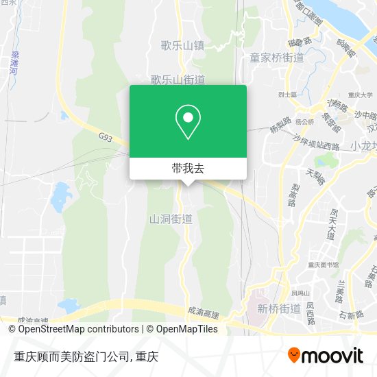重庆顾而美防盗门公司地图