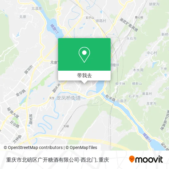 重庆市北碚区广开糖酒有限公司-西北门地图