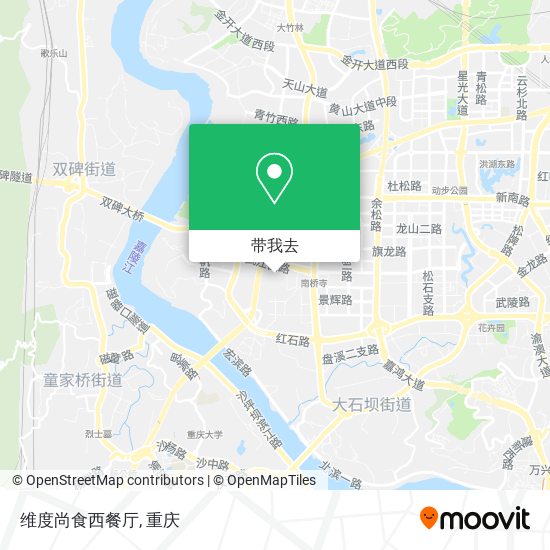 维度尚食西餐厅地图