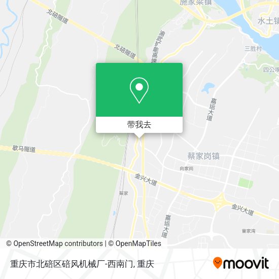重庆市北碚区碚风机械厂-西南门地图