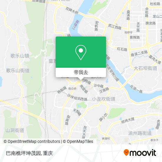 巴南樵坪坤茂园地图