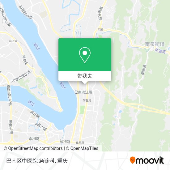 巴南区中医院-急诊科地图