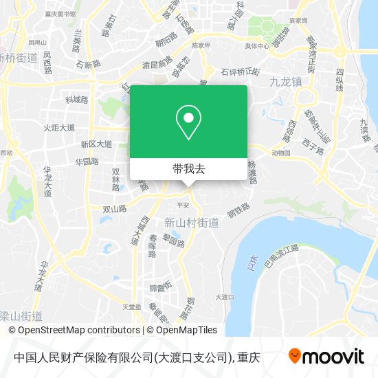 中国人民财产保险有限公司(大渡口支公司)地图