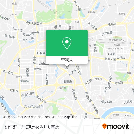 奶牛梦工厂(加洲花园店)地图