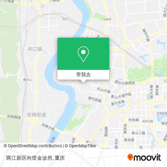 两江新区向世金诊所地图