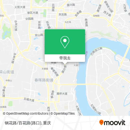 钢花路/百花路(路口)地图