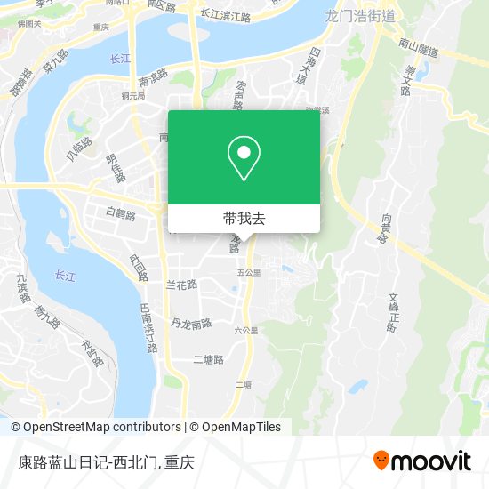 康路蓝山日记-西北门地图