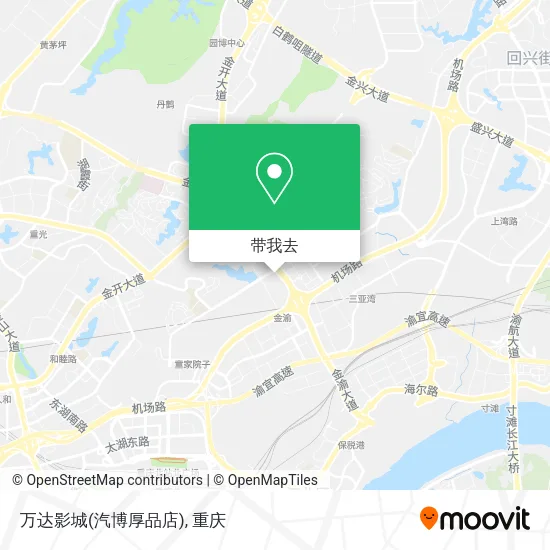 万达影城(汽博厚品店)地图