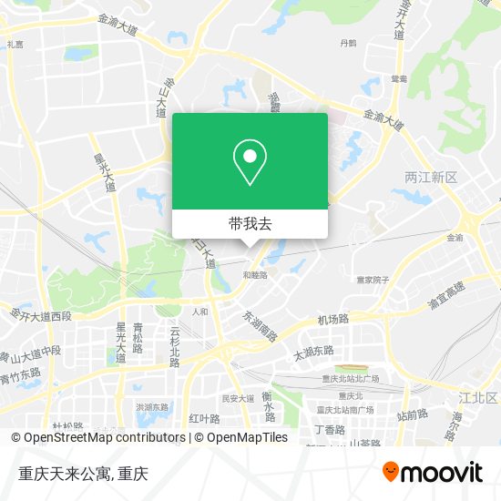 重庆天来公寓地图