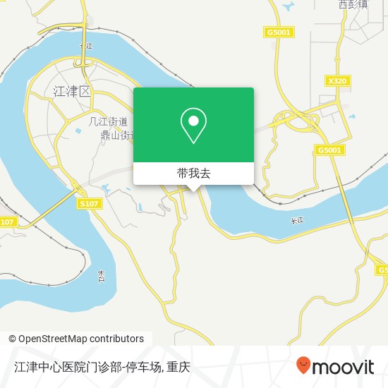 江津中心医院门诊部-停车场地图