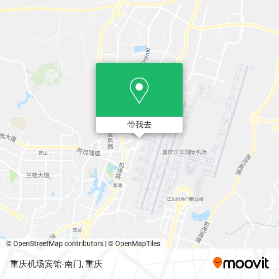 重庆机场宾馆-南门地图