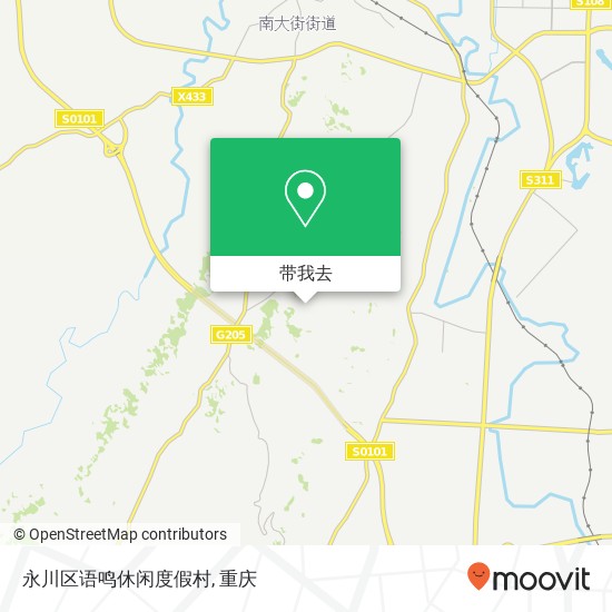 永川区语鸣休闲度假村地图