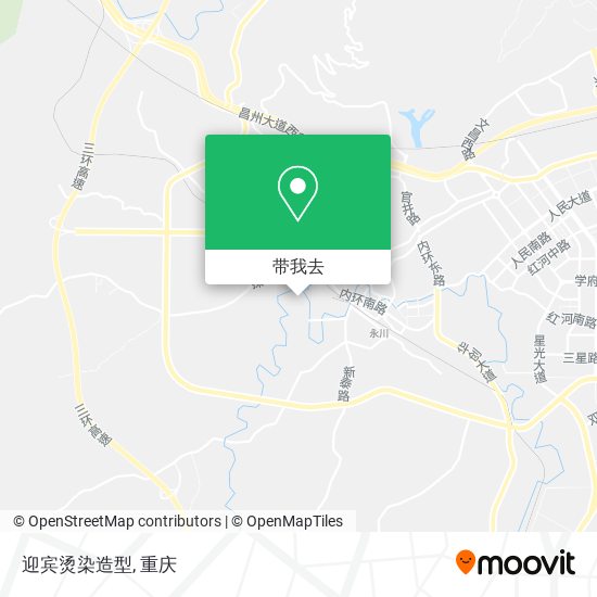迎宾烫染造型地图