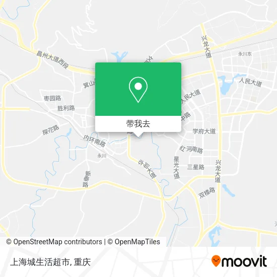 上海城生活超市地图
