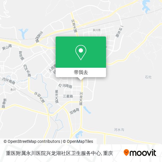 重医附属永川医院兴龙湖社区卫生服务中心地图