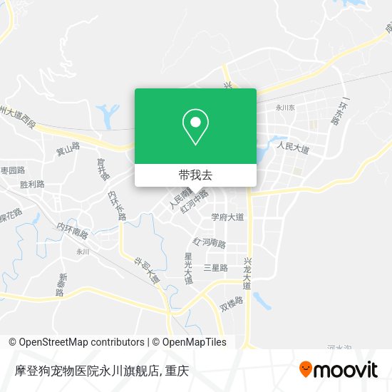 摩登狗宠物医院永川旗舰店地图