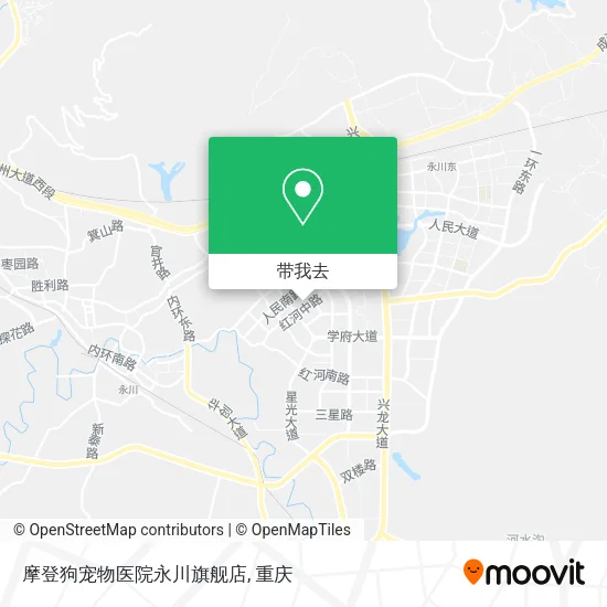 摩登狗宠物医院永川旗舰店地图
