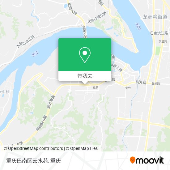 重庆巴南区云水苑地图