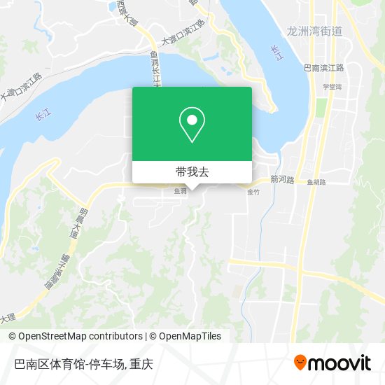巴南区体育馆-停车场地图