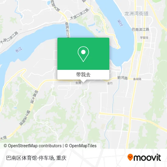巴南区体育馆-停车场地图