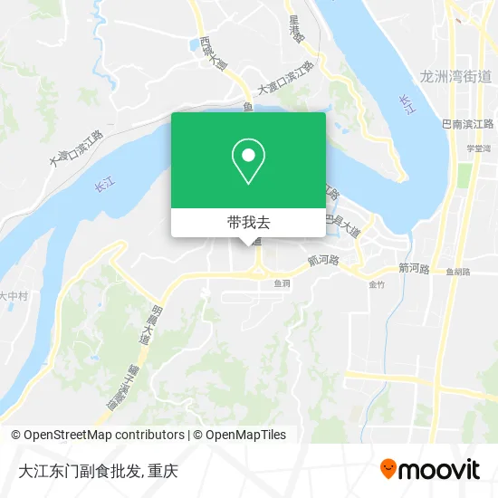 大江东门副食批发地图
