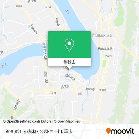 鱼洞滨江运动休闲公园-西一门地图