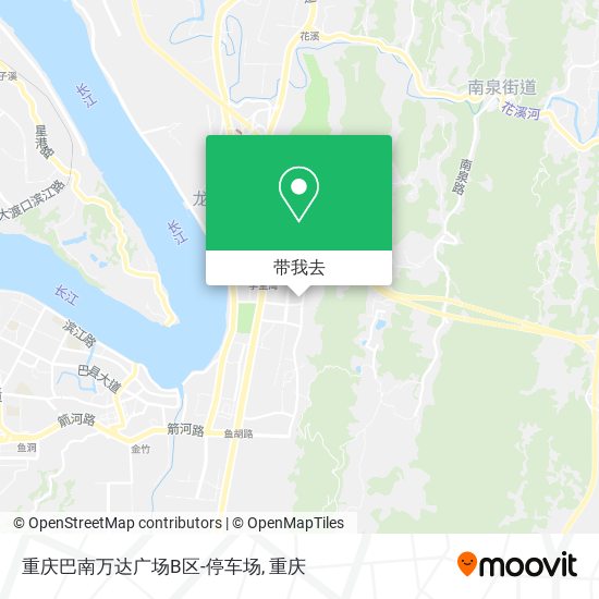 重庆巴南万达广场B区-停车场地图