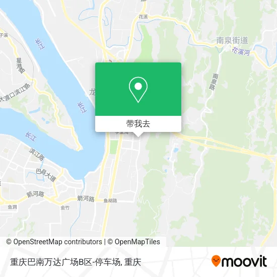 重庆巴南万达广场B区-停车场地图