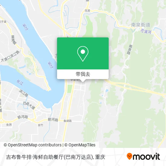 吉布鲁牛排·海鲜自助餐厅(巴南万达店)地图